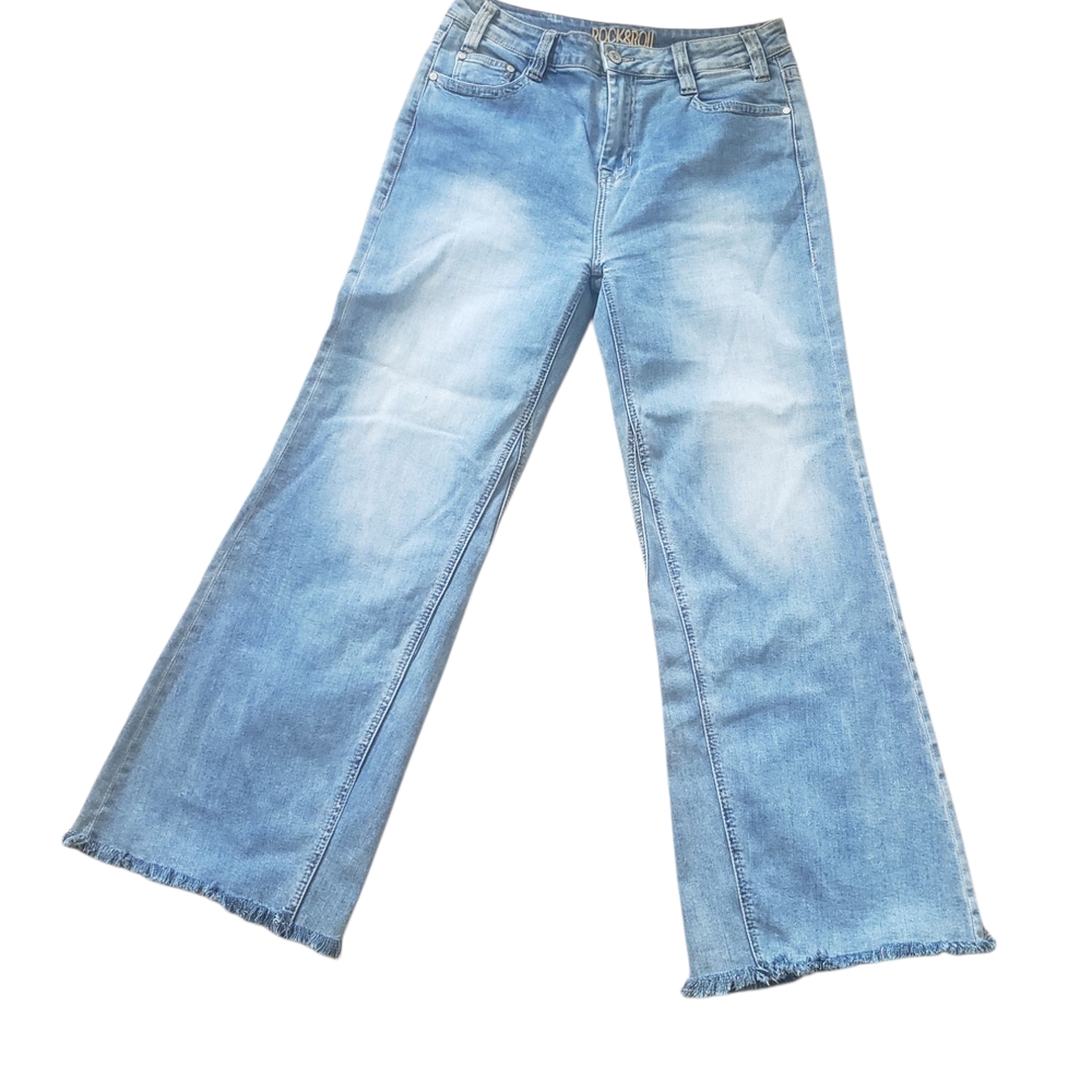 Rock&Roll Denim Jeans. Flare. High Rise. 31×34 Boot Barn. Cowboy Jeans